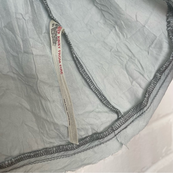 Free People Intimately Lola Sea Foam Mini High Slit Slip Skirt Size XS NWOT - Picture 4 of 9